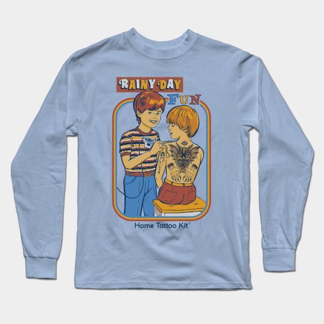 Rainy Day Fun Long Sleeve T-Shirt by Steven Rhodes